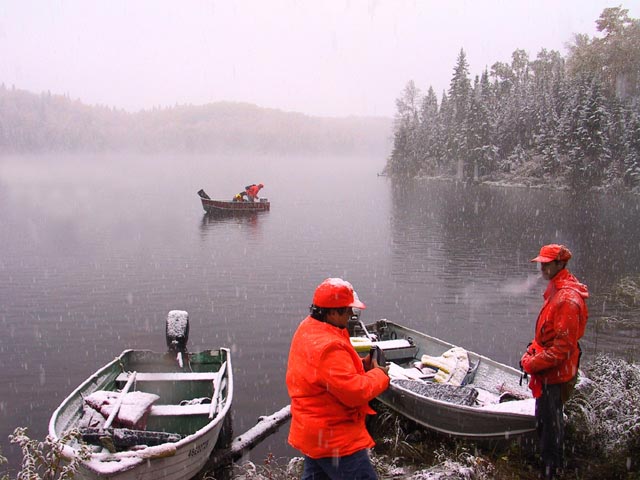 photograph, hunt, hunting, northern ontario, geneva, snow, fall, craig gross, stephen roberts