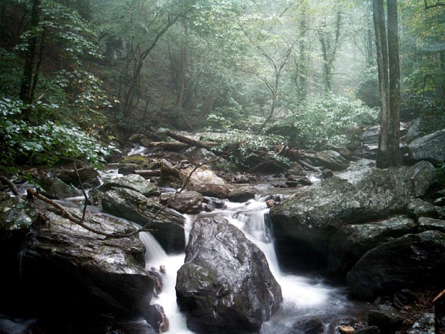photograph, georgia, stream, scenic, rain, time exposure