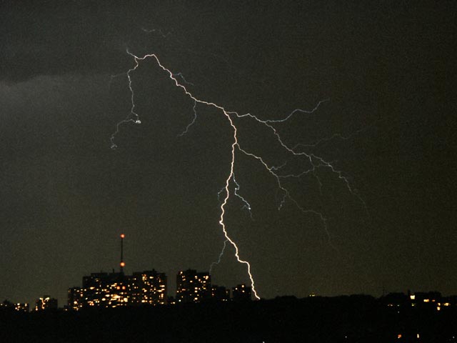 photograph, lightning, time exposure, toronto